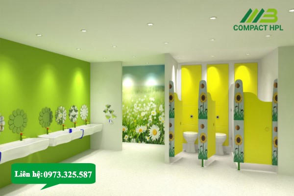 Tấm vách ngăn nhà vệ sinh compact giải pháp thông minh trong không gian sống