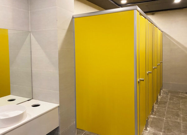 Vách ngăn compact dày 12mm chống nước, chống mối mọt cho nhà vệ sinh 3 ung dung tam compact 12mm